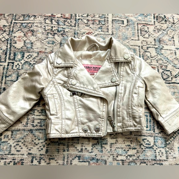 Urban republic gold moto baby jacket - Picture 1 of 4
